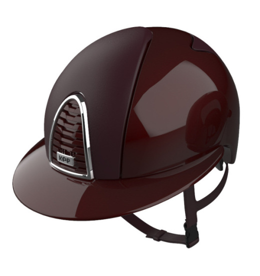 KEP Italia KEP ITALIA CROMO 2.0 LEATHER EQUESTRIAN HELMET BORDEAUX