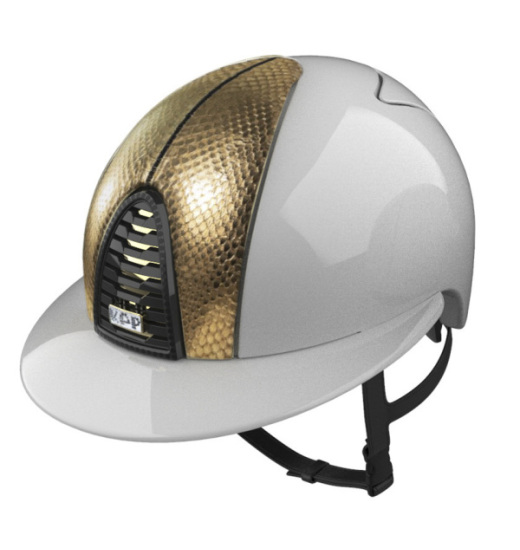 KEP Italia KEP ITALIA CROMO 2.0 SNAKE KASK JEŹDZIECKI METAL UNIVERSO BIAŁY