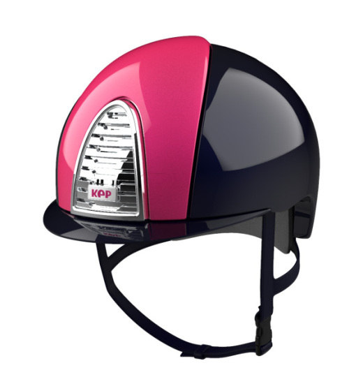 KEP Italia KEP ITALIA CROMO 2.0 XC CROSS POLISH EQUESTRIAN HELMET METAL NAVY / PINK