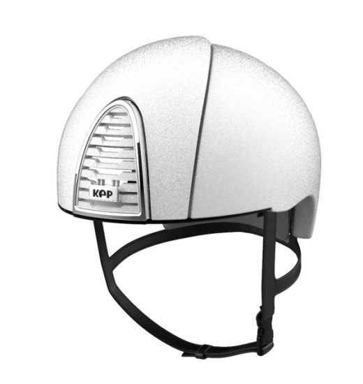 KEP Italia KEP ITALIA CROMO 2.0 JOCKEY EQUESTRIAN HELMET TEXTURED WHITE