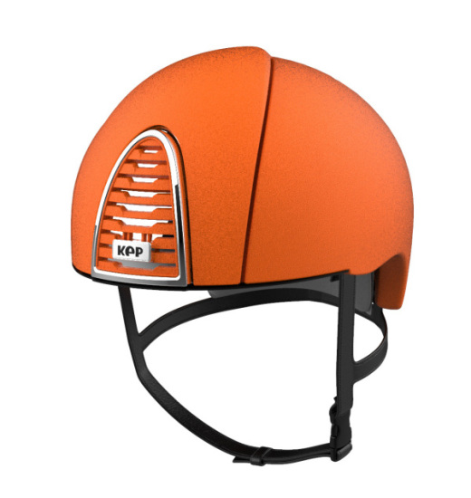 KEP Italia KEP ITALIA CROMO 2.0 JOCKEY EQUESTRIAN HELMET TEXTURED ORANGE