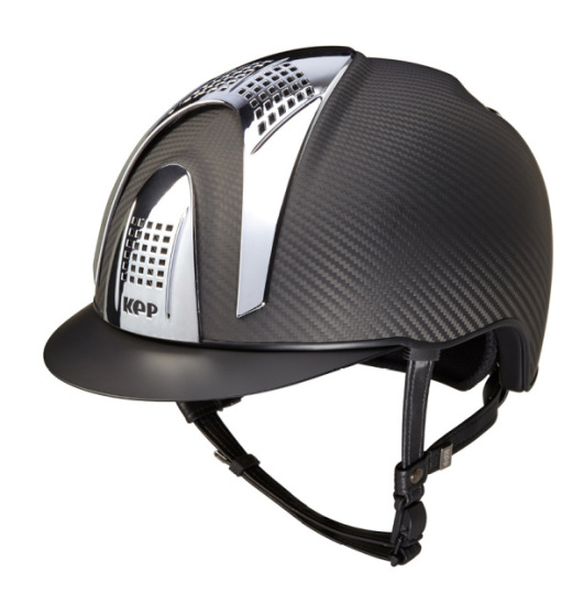KEP Italia KEP ITALIA E-LIGHT MATT EQUESTRIAN HELMET BLACK / SILVER