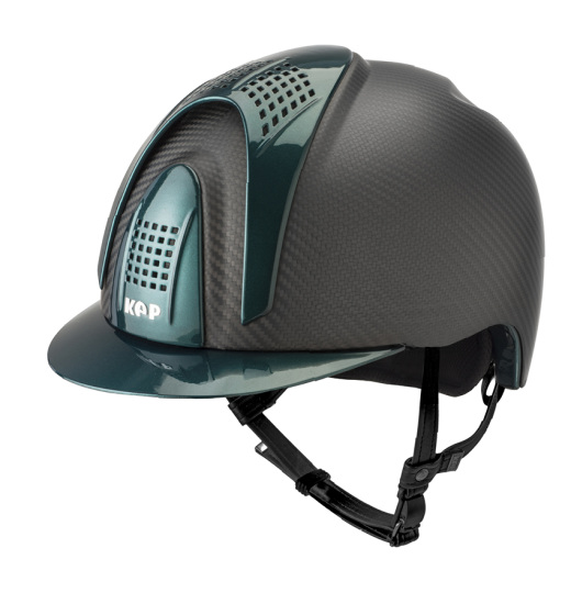 KEP Italia KEP ITALIA E-LIGHT MATT EQUESTRIAN HELMET BLACK / DARK GREEN