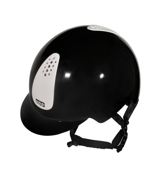 KEP Italia KEP ITALIA KEPPY KIDS' EQUESTRIAN HELMET BLACK / WHITE