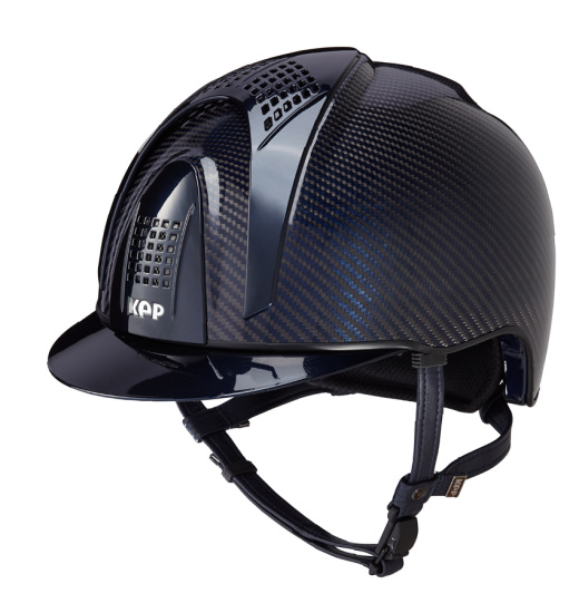 KEP Italia KEP ITALIA E-LIGHT SHINE EQUESTRIAN HELMET TITANIUM METAL NAVY / BLACK