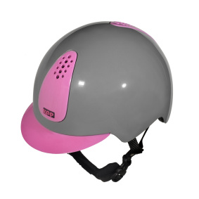 KEP ITALIA KEPPY KIDS' EQUESTRIAN HELMET GREY / PINK