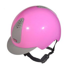 KEP ITALIA KEPPY KIDS' EQUESTRIAN HELMET PINK / GREY