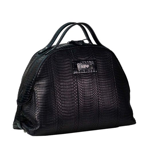 KEP Italia KEP ITALIA LEATHER EQUESTRIAN HELMET BAG SNAKE BLACK