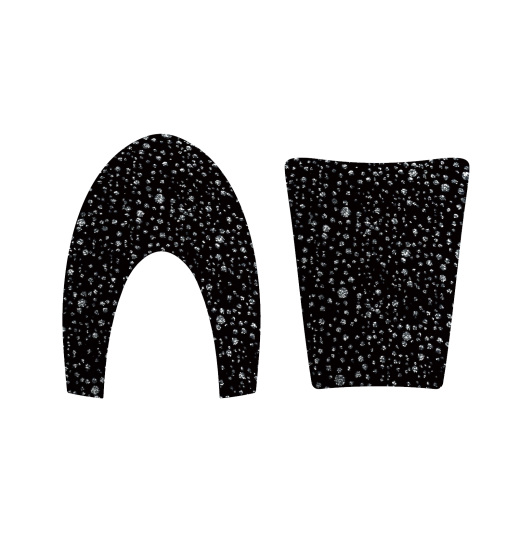 KEP Italia KEP ITALIA HELMET FRONT AND BACK INSERTS SPARKLING VELVET