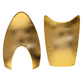 KEP ITALIA HELMET FRONT AND BACK INSERTS LEATHER POLISH GOLD