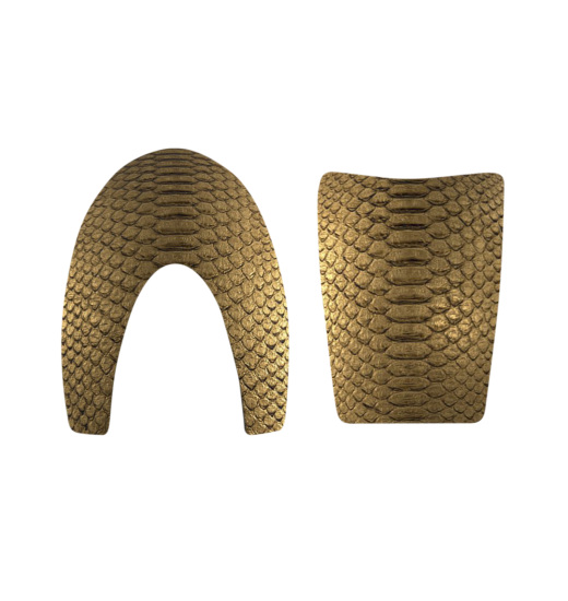 KEP Italia KEP ITALIA HELMET FRONT AND BACK INSERTS PYTHON LAMINATED GOLD