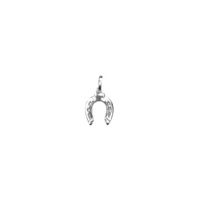 RUBIN ROYAL 925 SILVER EQUESTRIAN NECKLACE PENDANT LUCKY HORSESHOE
