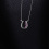 RUBIN ROYAL 925 SILVER EQUESTRIAN NECKLACE HORSESHOE WITH PINK ZIRCONS