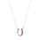 Rubin Royal RUBIN ROYAL 925 SILVER EQUESTRIAN NECKLACE HORSESHOE WITH PINK ZIRCONS