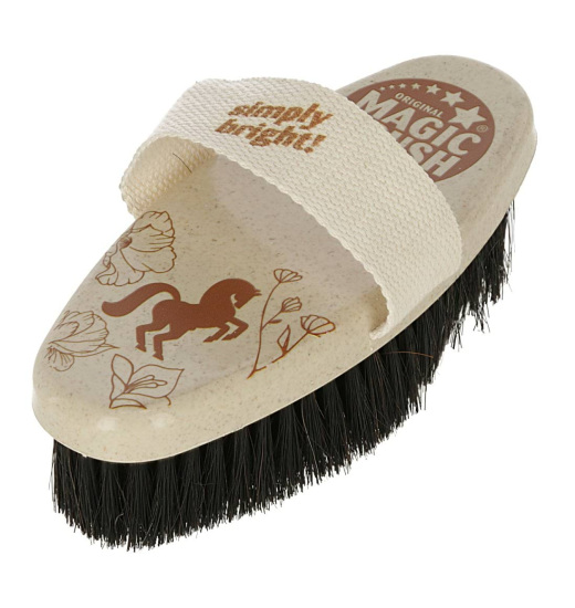 Magic Brush MAGIC BRUSH SOFT HORSE BRUSH WITH LOOP WATERLILY