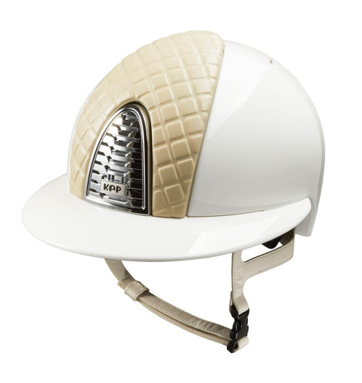 KEP Italia KEP ITALIA CROMO 2.0 RIDING HELMET POLISH WHITE LEATHER MILANO COLLECTION