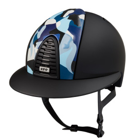 KEP ITALIA CROMO 2.0 KASK JEŹDZIECKI TEXTILE NIEBIESKI VIKINGS COLLECTION