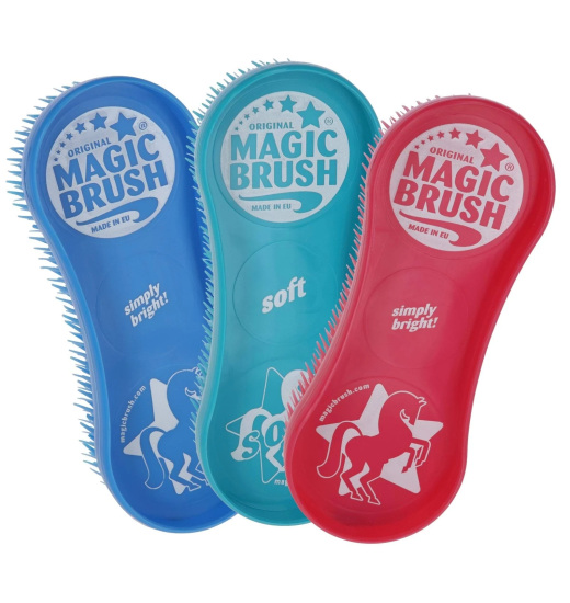 Magic Brush MAGIC BRUSH JELLYFISH ZESTAW TRZECH KOLOROWYCH SZCZOTEK DLA KONIA