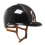 KEP ITALIA CROMO 2.0 POLISH KASK JEŹDZIECKI LEATHER FRONT BACK/POLISH POLO VISOR/BEIGE/RG FRAME BUTTON/ZIRC RG LOGO CZARNY
