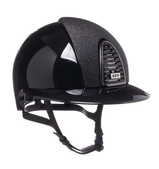 KEP Italia KEP ITALIA CROMO 2.0 POLISH HELMET STAR BLK FRONT/POLISH VISORS/MIRROR BLK FRAME BUTTON/SLV SHINE LOGO BLACK