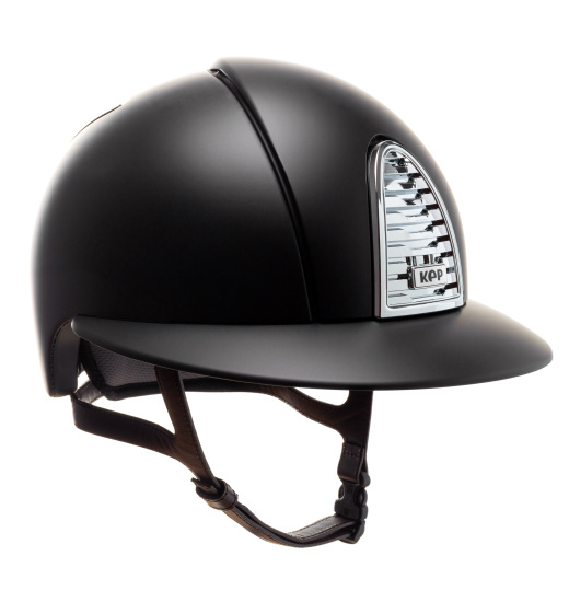 KEP Italia KEP ITALIA CROMO 2.0 TEXTILE HELMET MIRROR CROMO FRAME GRID BUTTON/LEATHER BROWN/SLV SHINE LOGO BLACK
