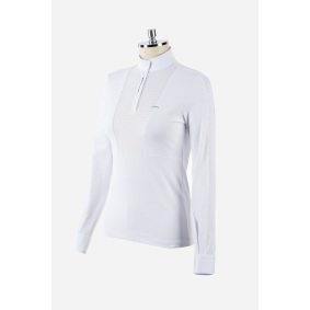 ANIMO BRULLA WOMEN'S RIDING POLO SHIRT WITH LONG SLEEVES