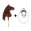 Equishop Hobby Horse KOŃ NA PATYKU HOBBY HORSE EQUISHOP KUKUŁKA A3 PLUS OGŁOWIE GRATIS