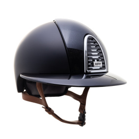KEP ITALIA CROMO 2.0 TEXTILE KASK DIAMOND FRONT/POLISH VISOR GRID/BEIGE CHIN/MIRROR SLV/SLV SHINE LOGO CZARNY