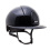 KEP ITALIA CROMO 2.0 POLISH EQUESTRIAN HELMET POLO VISOR/BLK CHIN/POLISH BLK/METAL SILVER SHINE LOGO BLACK
