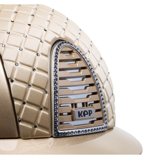 KEP Italia KEP ITALIA CROMO 2.0 METAL EQUESTRIAN HELMET MILANO SWAROVSKI BEIGE