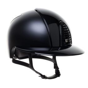 KEP ITALIA CROMO 2.0 TEXTILE KASK POLISH VISOR FRONT REAR / SLV SHINE LOGO CZARNY