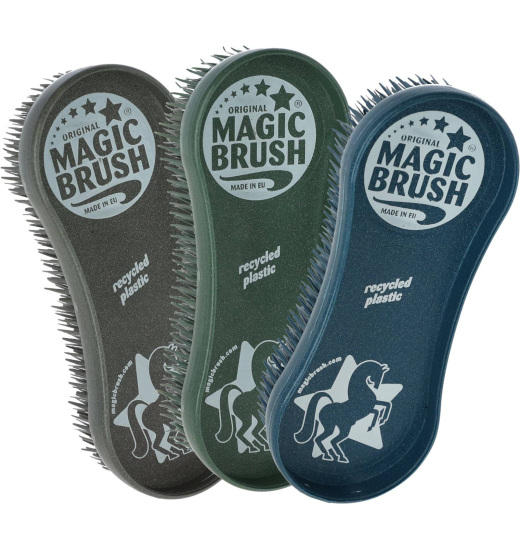 Magic Brush MAGIC BRUSH CORNFLOWERS ZESTAW TRZECH KOLOROWYCH SZCZOTEK DLA KONIA