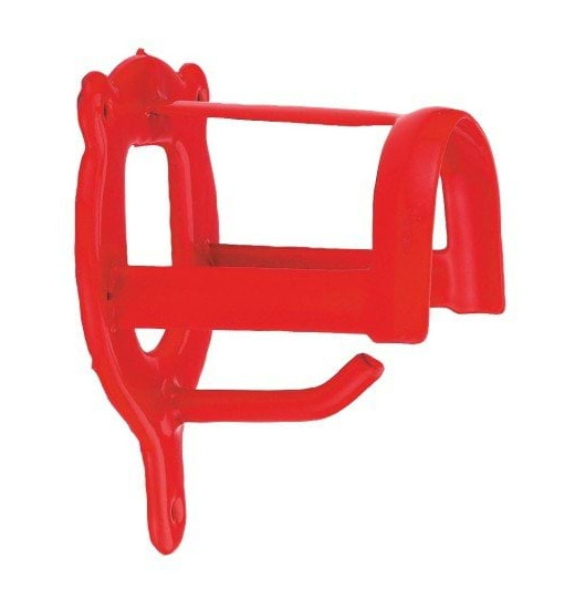KERBL KERBL EQUESTRIAN BRIDLE HANGER METAL RED