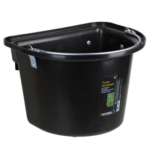 KERBL KERBL FEED BUCKET FOR HORSES 12 L BLACK