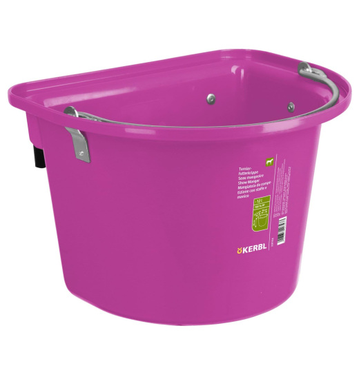 KERBL KERBL FEED BUCKET FOR HORSES 12 L PINK
