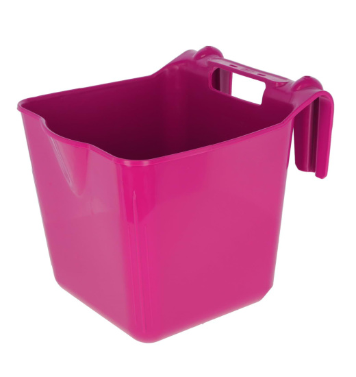 KERBL KERBL HANGON HORSE FEEDING BUCKET RECTANGULAR PINK 13 L