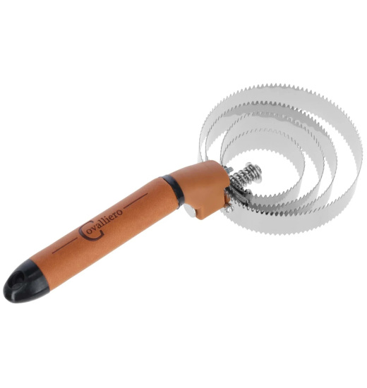 Covalliero COVALLIERO METALOWE ZGRZEBŁO SPIRALNE DO CZYSZCZENIA KONIA DELUXE