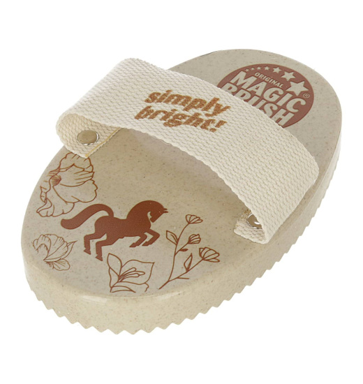 Magic Brush MAGIC BRUSH HORSE CURRY COMB WITH A LOOP WATERLILY 16 CM