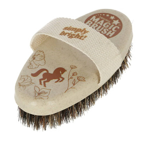 MAGIC BRUSH HARD BRUSH WITH LOOP FOR HORSE WATERLILY 17 CM