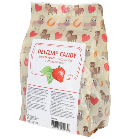 KERBL KERBL TREATS FOR HORSES DELIZIA CANDY STRAWBERRY/MINT 600 G