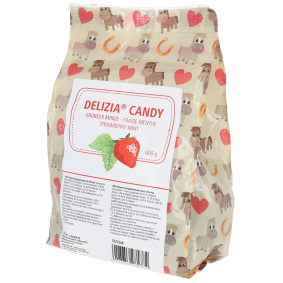 KERBL SMAKOŁYKI DLA KONIA DELIZIA CANDY TRUSKAWKA/MIĘTA 600 G