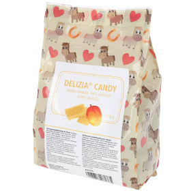 KERBL SMAKOŁYKI DLA KONIA DELIZIA CANDY MI&Oacute;D/MANGO 600 G