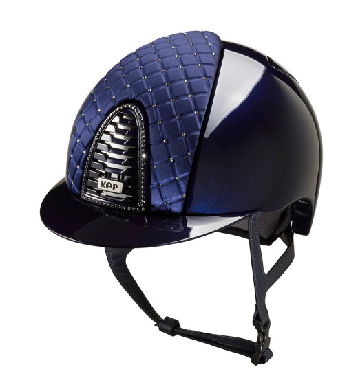 KEP Italia KEP ITALIA CROMO 2.0 METAL KASK JEŹDZIECKI MILANO SWAROVSKI GRANATOWY