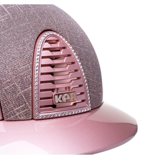 KEP Italia KEP ITALIA CROMO 2.0 DIAMOND HELMET GALASSIA/CIPRIA CHIN/CRYST DIAMOND FRAME/ZIRCONI RG LOGO PINK