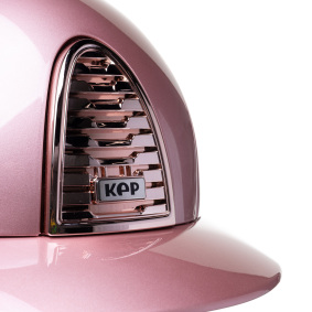KEP ITALIA CROMO 2.0 DIAMOND HELMET POLO VISOR/CIPRIA CHIN/MIRROR ROSEGOLD/METAL SILVER LOGO PINK