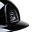 KEP Italia KEP ITALIA CROMO 2.0 POLISH EQUESTRIAN HELMET POLO VISOR/BLK CHIN/POLISH BLK/SILVER FRAME LOGO BLACK