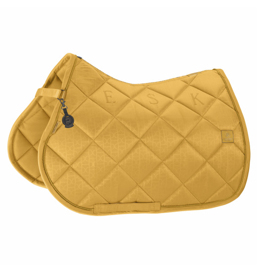 Eskadron ESKADRON GLOSSY BIT RIDING SADDLE PAD PLATINUM