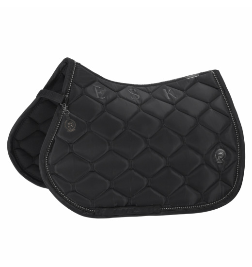 Eskadron ESKADRON HIGHGLOSS PEARLS RIDING SADDLE PAD PLATINUM