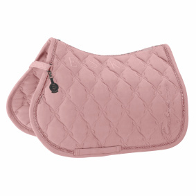 ESKADRON VELOURS CRYSTAL RIDING SADDLE PAD PLATINUM