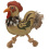 KERBL KERBL DOG TOY ROOSTER KARL WITH SQUEAKER 24 CM